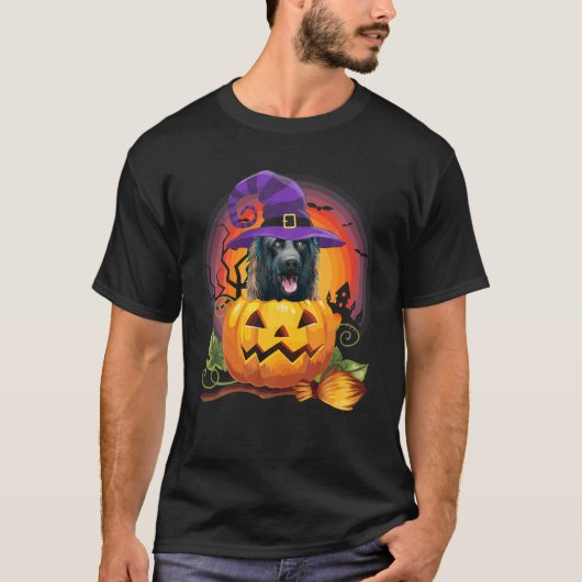 Nederlandse Herder Heksenpompoen Halloween Hondenl T-shirt (Voorkant)