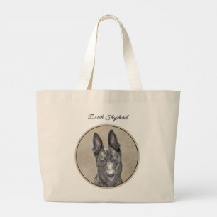 Nederlandse Herder Schilderij Schattigee Originele Grote Tote Bag