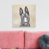 Nederlandse herderdeschilderkunst - Kute Original  Canvas Afdruk (Insitu (Woonkamer))