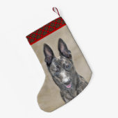Nederlandse herderdeschilderkunst - Kute Original  Kleine Kerstsok (Achterkant (Hangend))