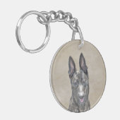 Nederlandse herderdeschilderkunst - Kute Original  Sleutelhanger (Voorkant Links)