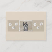 Nederlandse herderdeschilderkunst - Kute Original  Visitekaartje (Achterkant)