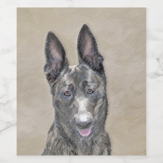 Nederlandse herderdeschilderkunst - Kute Original  Wijn Etiket (Enkel label)