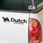 Nederlandse Herdershond - Dutchie Bumpersticker (Op Truck)