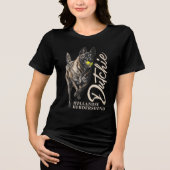 Nederlandse Herdershond Tri-Blend Shirt (Voorkant)