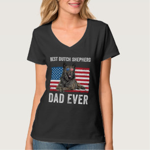 Nederlandse Herdershond Vader Amerikaanse Vlag Hon T-shirt