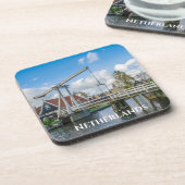 Nederlandse hijs- en hefwerkbrug bier onderzetter (Linkerzijde)