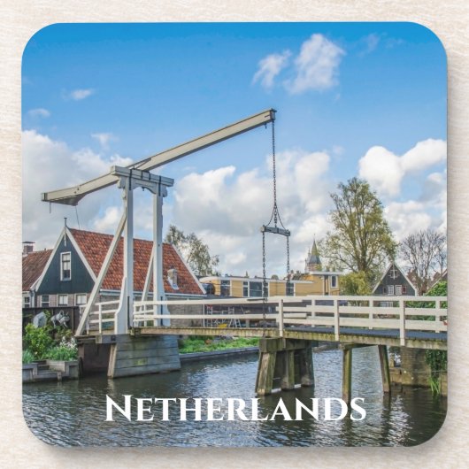 Nederlandse hijs- en hefwerkbrug bier onderzetter (Voorkant)