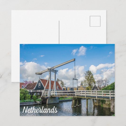 Nederlandse hijs- en hefwerkbrug briefkaart (Voorkant / Achterkant)