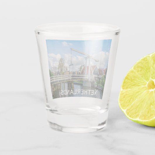 Nederlandse hijs- en hefwerkbrug shot glas (Achterkant)