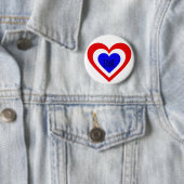 Nederlandse Holland Heart Flag Ronde Button 5,7 Cm (In situ)