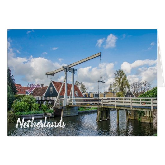 Nederlandse houten brug (Voorkant Horizontaal)
