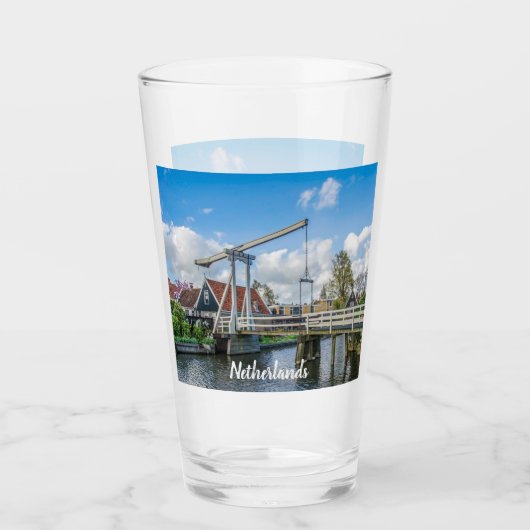Nederlandse houten brug glas (Voorkant)