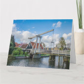 Nederlandse houten brug kaart (Achterkant)