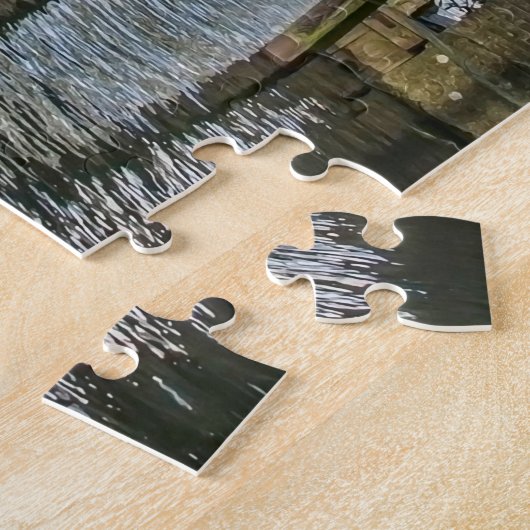 Nederlandse houten brug legpuzzel (Zijkant)