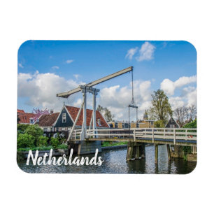 Nederlandse houten brug magneet