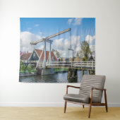 Nederlandse houten brug wandkleed (In Situ (horizontaal))