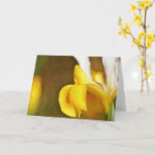 Nederlandse Iris Impressionistic Garden Art Note K Kaart (Gele Bloem)