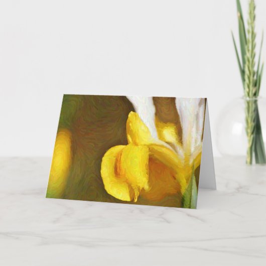 Nederlandse Iris Impressionistic Garden Art Note K Kaart (Voorkant)