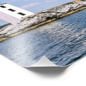 Nederlandse Island Lighthouse, Rhode Island Foto P Foto Afdruk (Hoek)