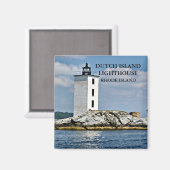 Nederlandse Island Lighthouse, Rhode Island Magnet (Voorkant / Achterkant)