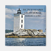 Nederlandse Island Lighthouse, Rhode Island Magnet (Voorkant)