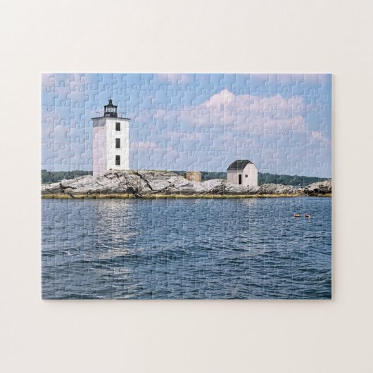 Nederlandse Island Lighthouse, Rhode Island Puzzle Legpuzzel (Horizontaal)