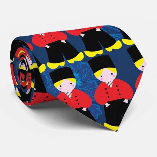 Nederlandse jongen stropdas (Opgerold)