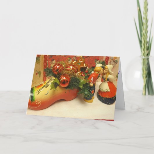 Nederlandse Joyous Kerstmis juicht. toe. Kaart (Voorkant)