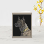 Nederlandse Kaart Shepherd - "K9 Yukon" (Gele Bloem)