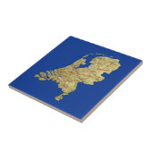 Nederlandse Kaart Tile Tegeltje (Zijkant)
