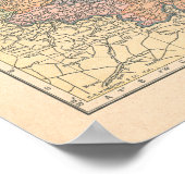 Nederlandse  kaartdruk 1923 België Poster (Hoek)