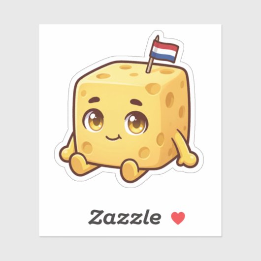 Nederlandse Kaas Sticker (Vel)