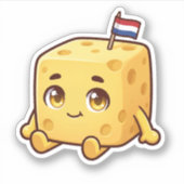 Nederlandse Kaas Sticker (Voorkant)