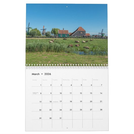 Nederlandse kalender 2026 (Mar 2026)