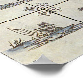 Nederlandse keramische tegels 4 poster (Hoek)