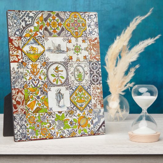 Nederlandse keramische tegels fotoplaat (Zijkant)