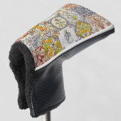 Nederlandse keramische tegels golfheadcover (3/4 voorkant)