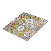 Nederlandse keramische tegels tegeltje (Zijkant)