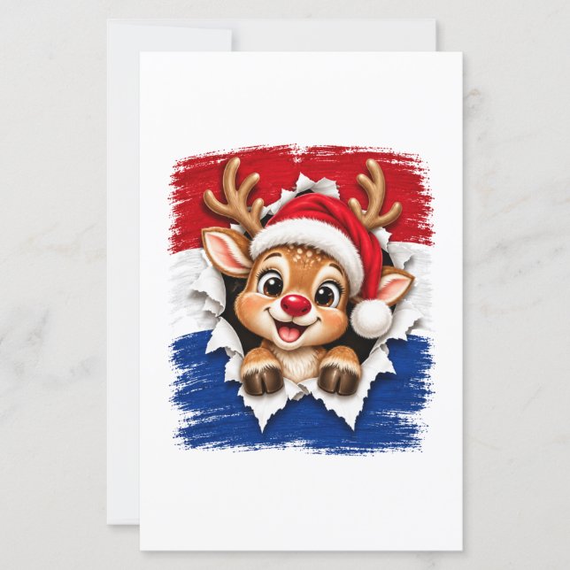 Nederlandse Kerst Rendier (Voorkant)