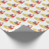 Nederlandse Kerst, Sint Nicolaas Sinterklaasdag Cadeaupapier (Hoek)