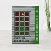 Nederlandse kerstboom feestdagen kaart (Voorkant)