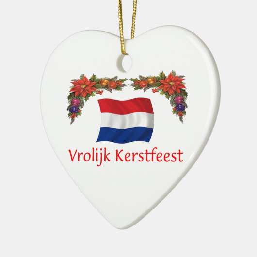 Nederlandse Kerstmis Keramisch Ornament (Links)