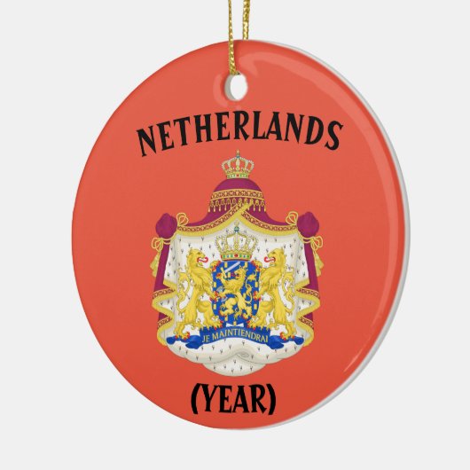 Nederlandse kerstversiering keramisch ornament (Links)