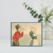 Nederlandse kinderen in nationaal kostuum Briefkaart (Staand voorkant)