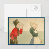 Nederlandse kinderen in nationaal kostuum Briefkaart (Voorkant / Achterkant)