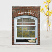 Nederlandse klomp Birthday Kaart (Gele Bloem)