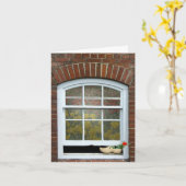 Nederlandse klomp in venster kaart (Gele Bloem)