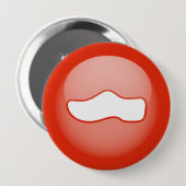 Nederlandse Klomp Ronde Button 4,0 Cm (Voorkant /achterkant)