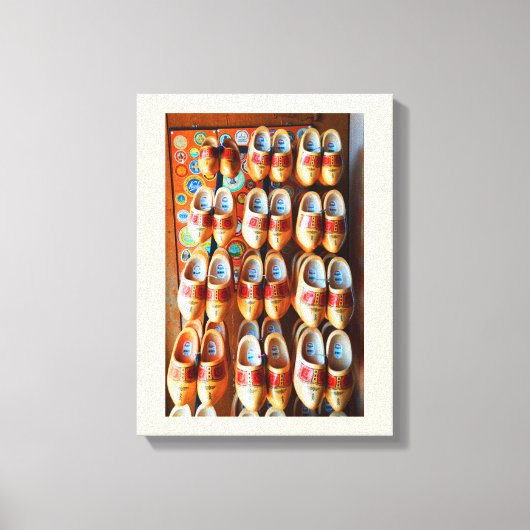 Nederlandse klompen canvas afdruk (Voorkant)